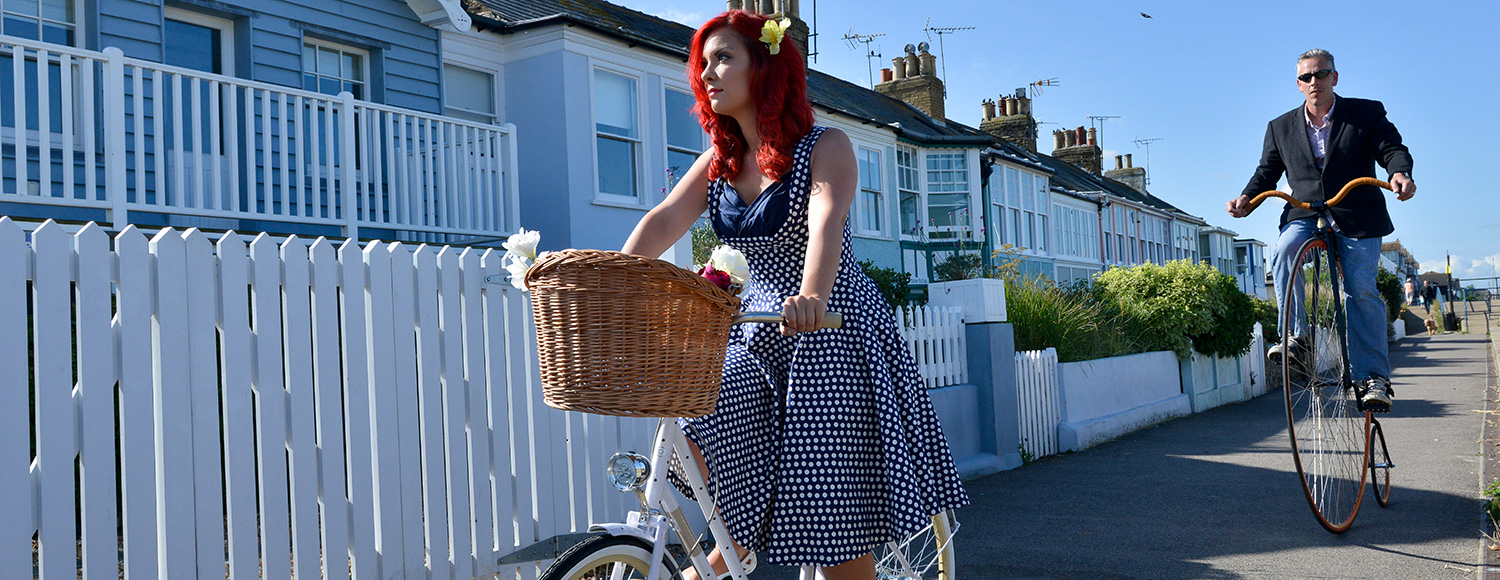 Bikes along Whitstable seafront